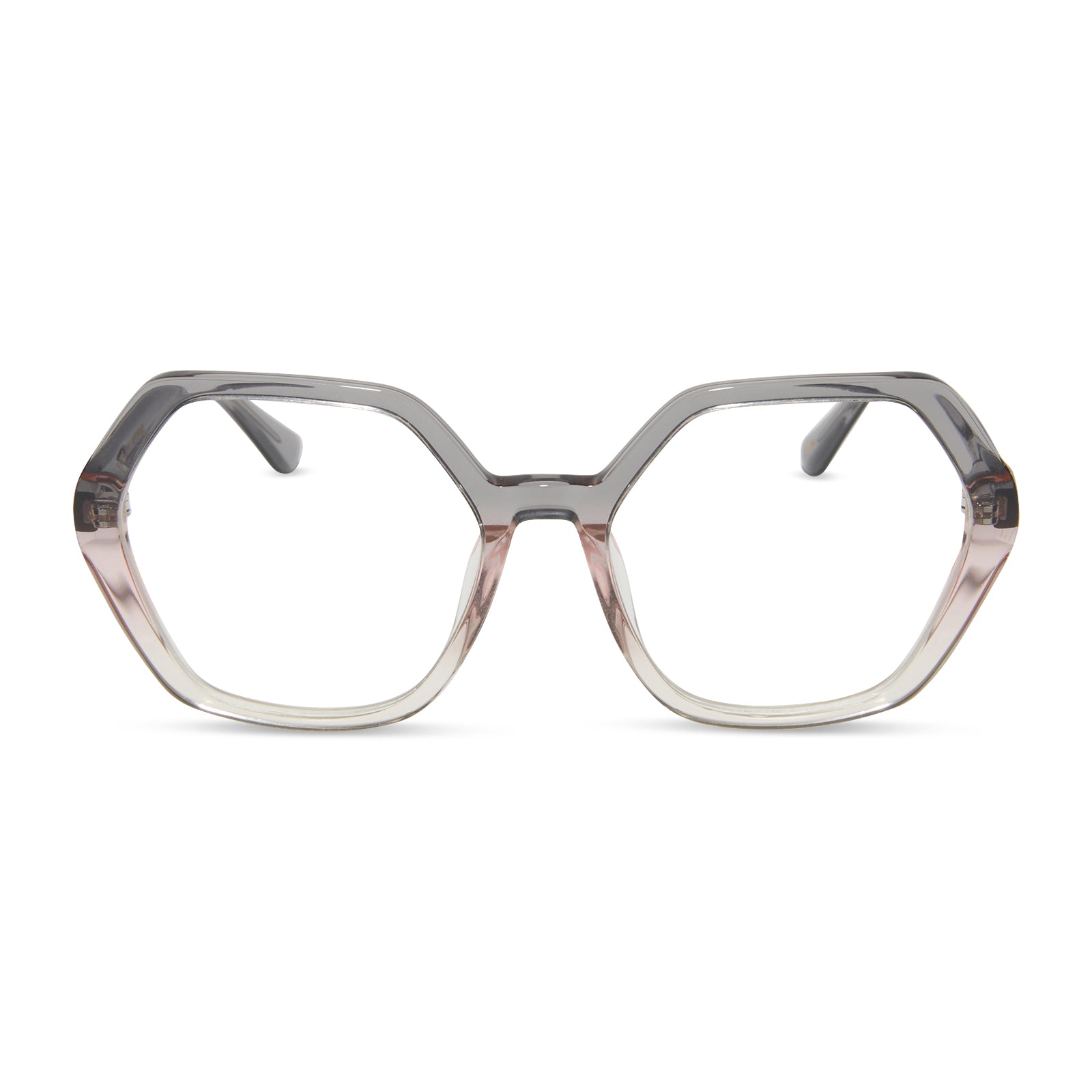 DIXIE - SMOKE ROSE CRYSTAL OMBRE + PRESCRIPTION GLASSES