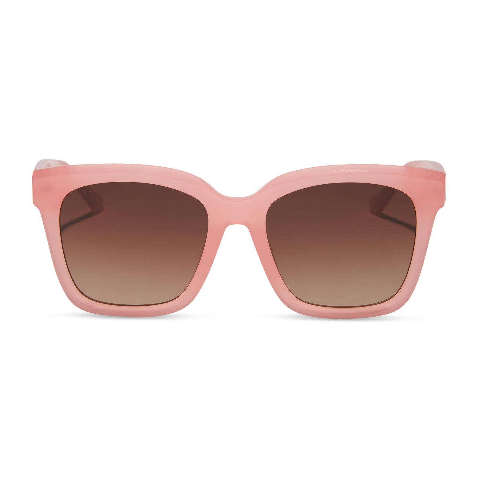 MEREDITH - PEACH + BROWN GRADIENT + POLARIZED SUNGLASSES