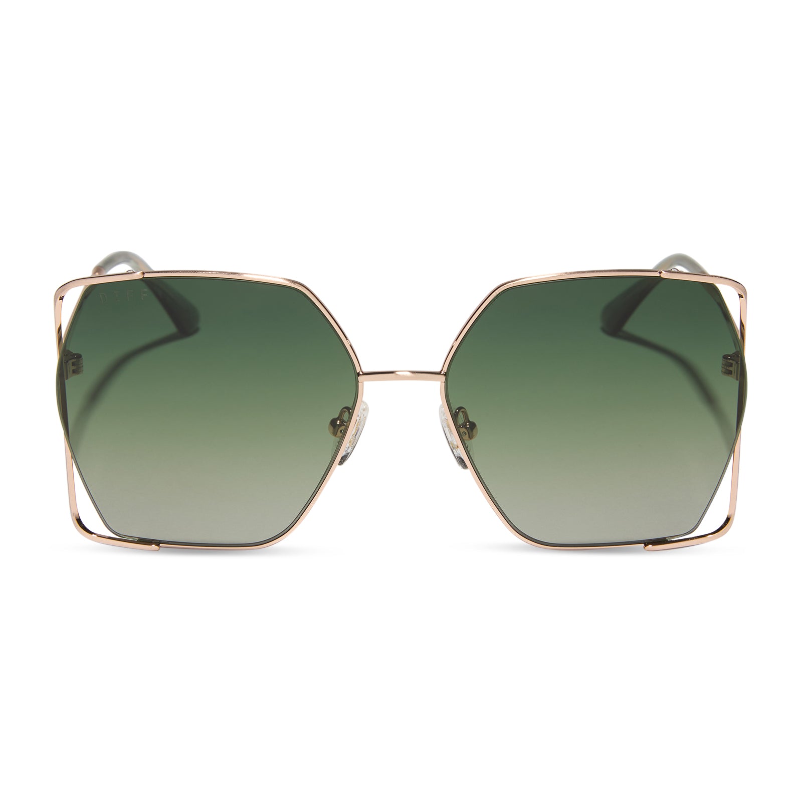 DONNA IV - BRUSHED CHAMPAGNE + COOL MATCHA GRADIENT + POLARIZED SUNGLASSES