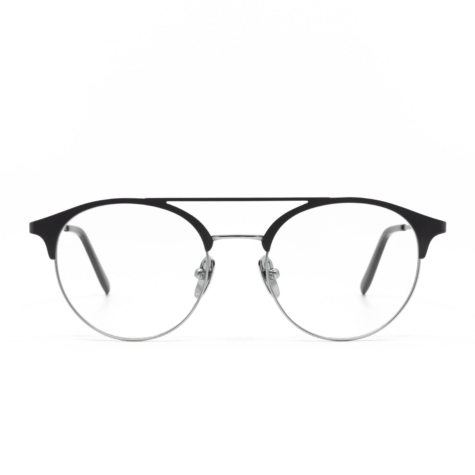 LEXI - SILVER + MATTE DARK GREY + PRESCRIPTION GLASSES