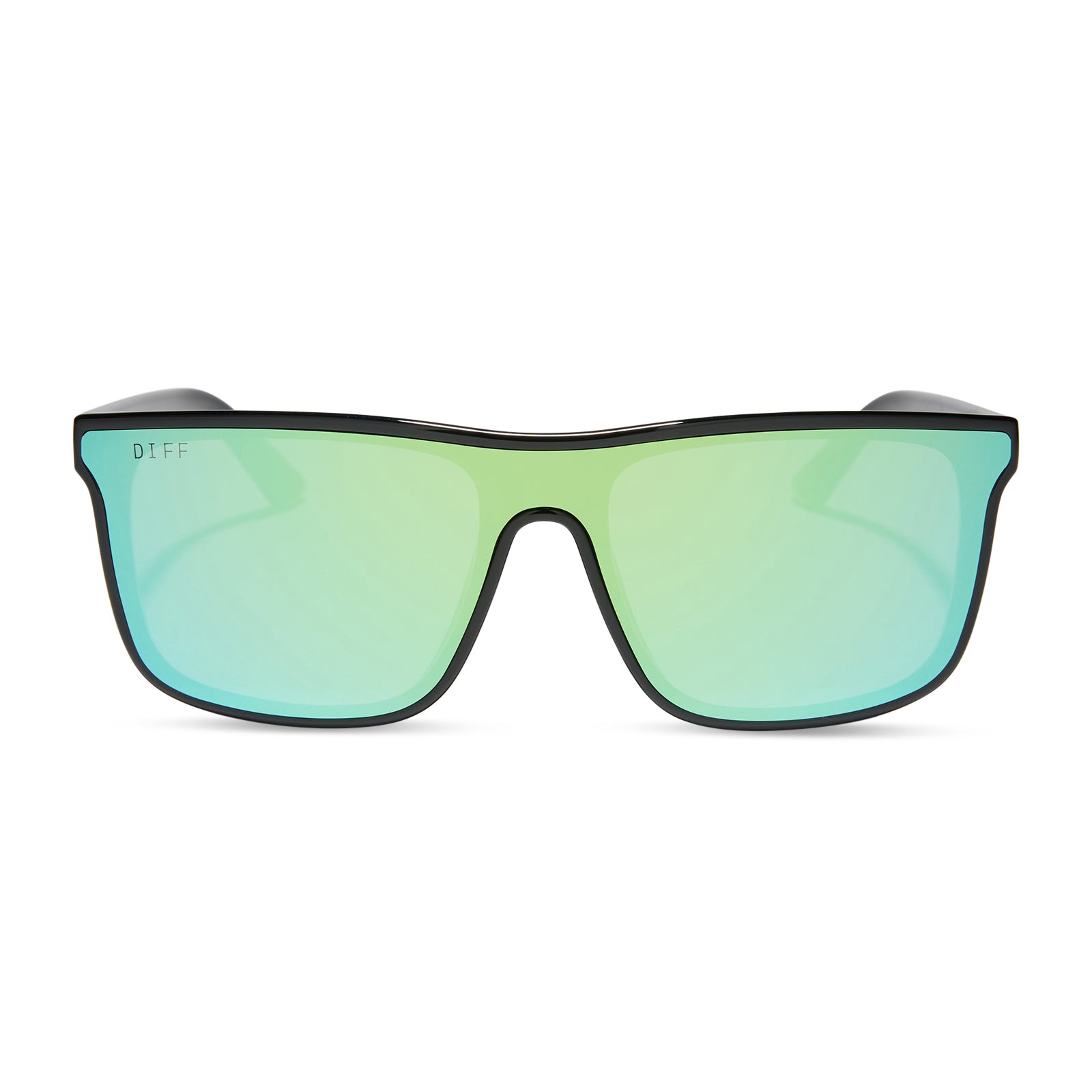 FLASH - BLACK + TURQUOISE ICE MIRROR + POLARIZED SUNGLASSES