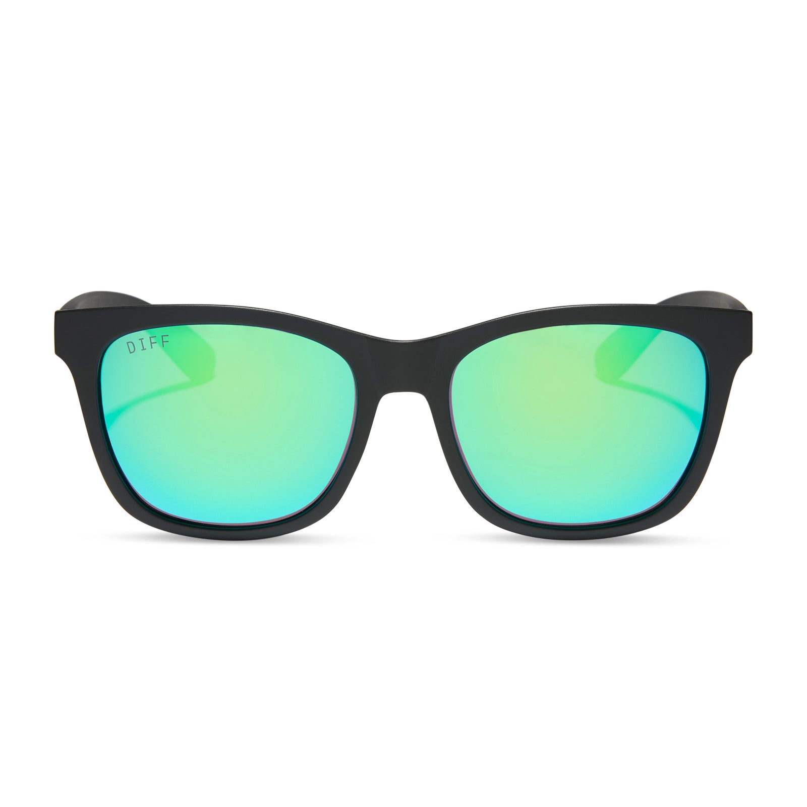 STORM - MATTE BLACK + GREEN MIRROR + POLARIZED SUNGLASSES