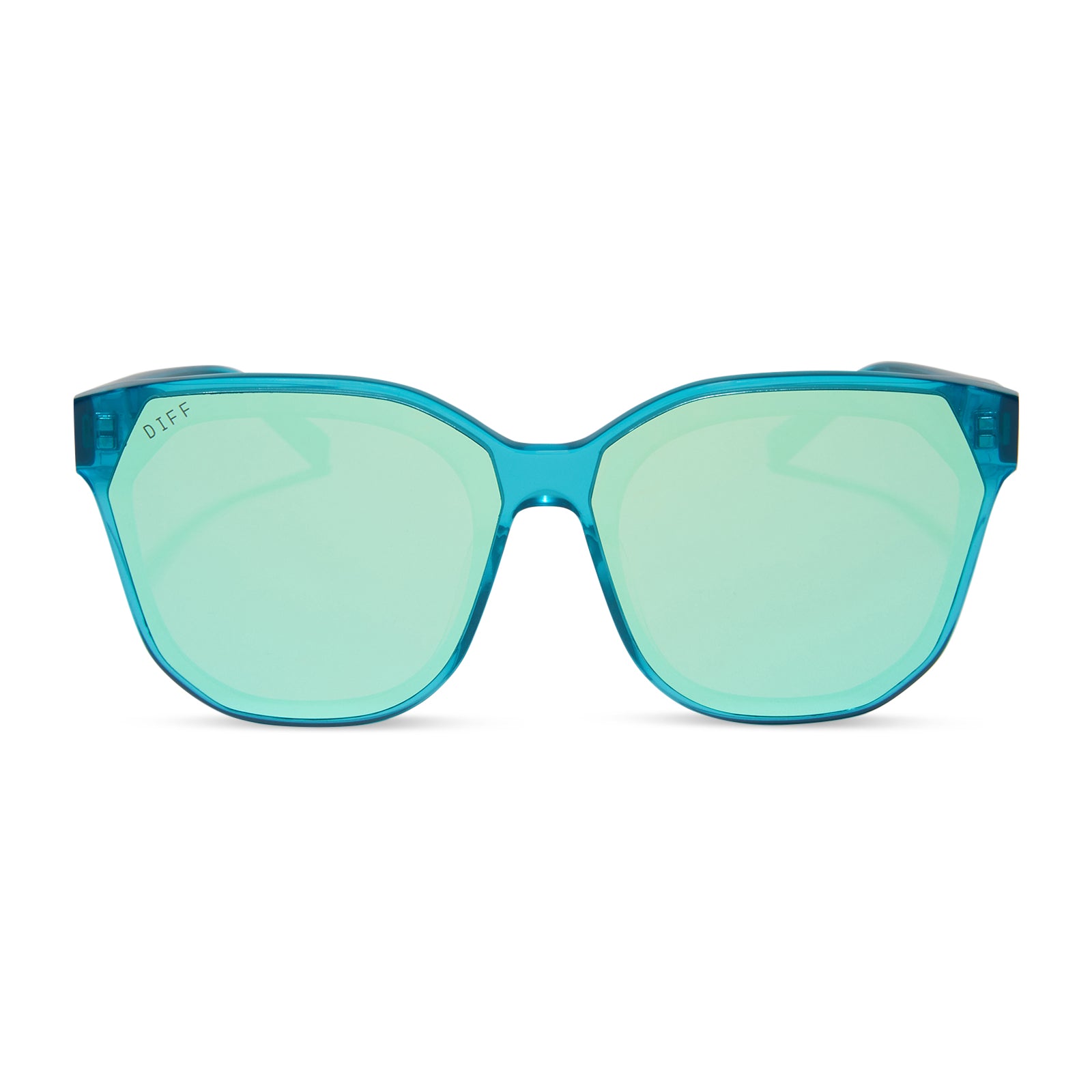 GIA - TURQUOISE ICE CRYSTAL + TURQUOISE ICE MIRROR SUNGLASSES