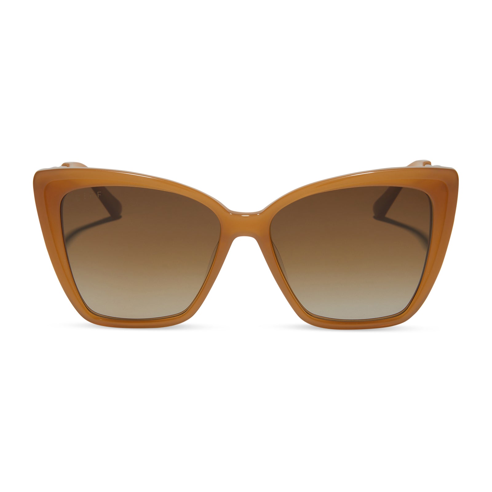 BECKY II - SALTED CARAMEL + BROWN GRADIENT + POLARIZED SUNGLASSES