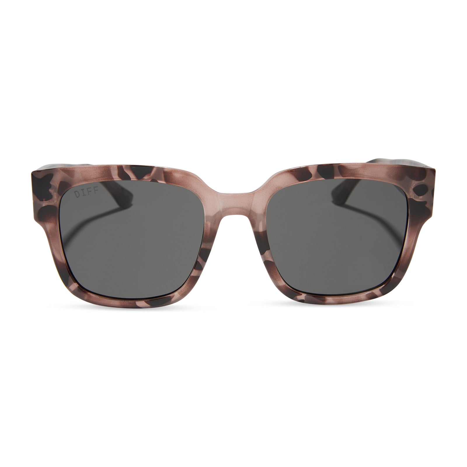 MORGAN - BLUSH TORTOISE + GREY SUNGLASSES