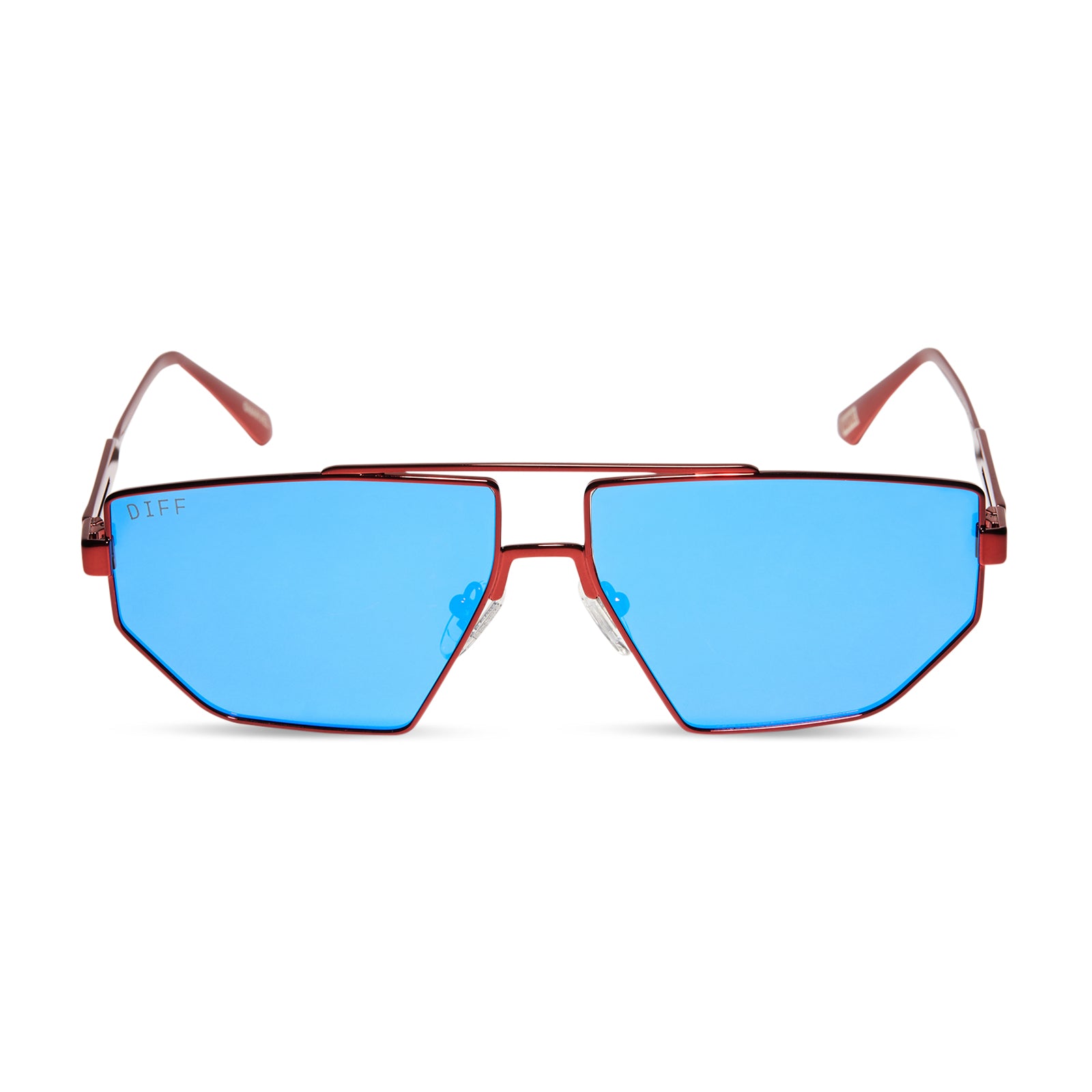 GALACTIC HEROES - METALLIC GALACTIC RED + SPACE BLUE MIRROR + POLARIZED SUNGLASSES