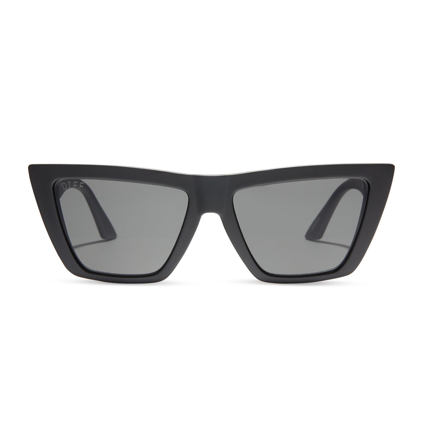 WINONA - MATTE BLACK + GREY SUNGLASSES