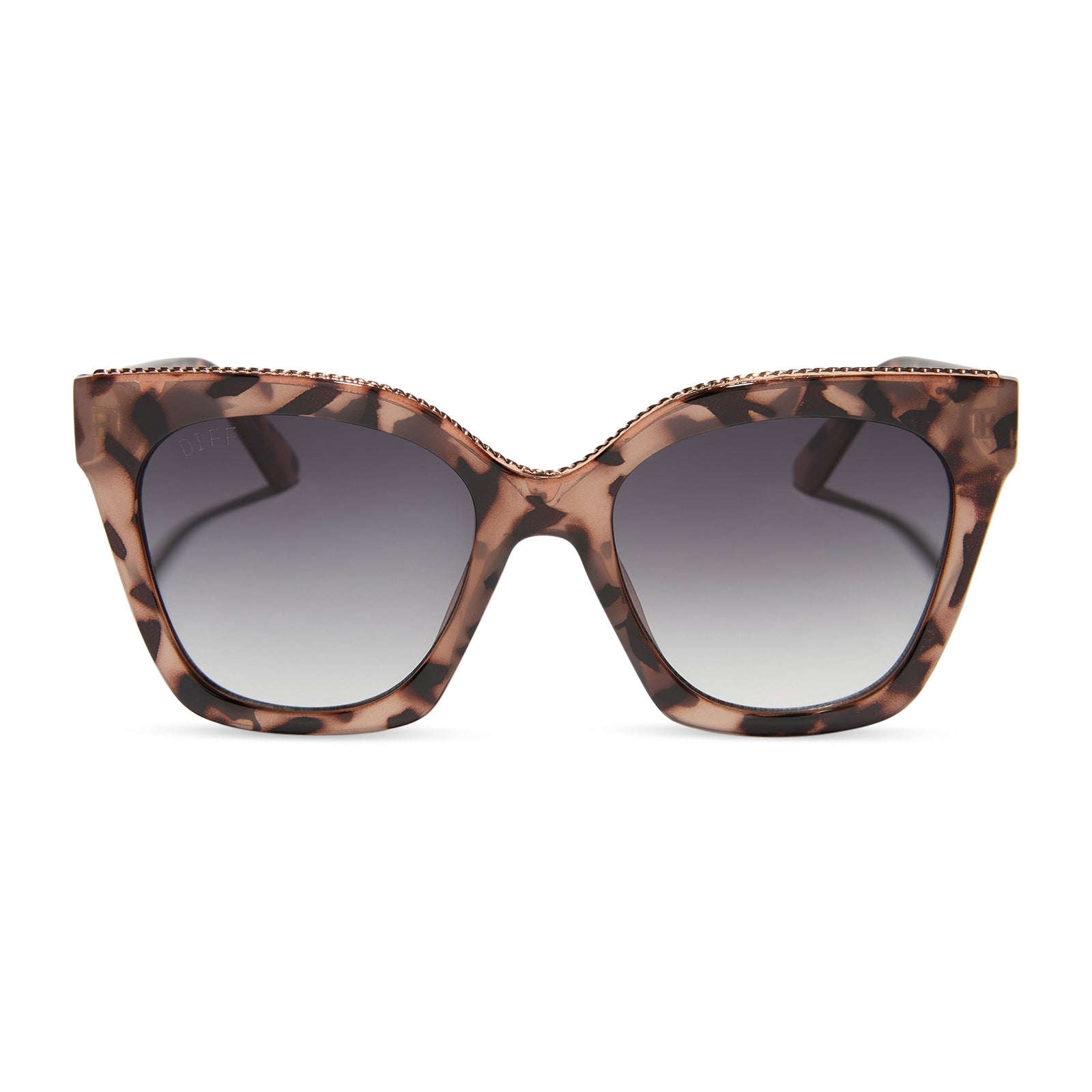 PARIS - BLUSH TORTOISE + GREY GRADIENT SUNGLASSES