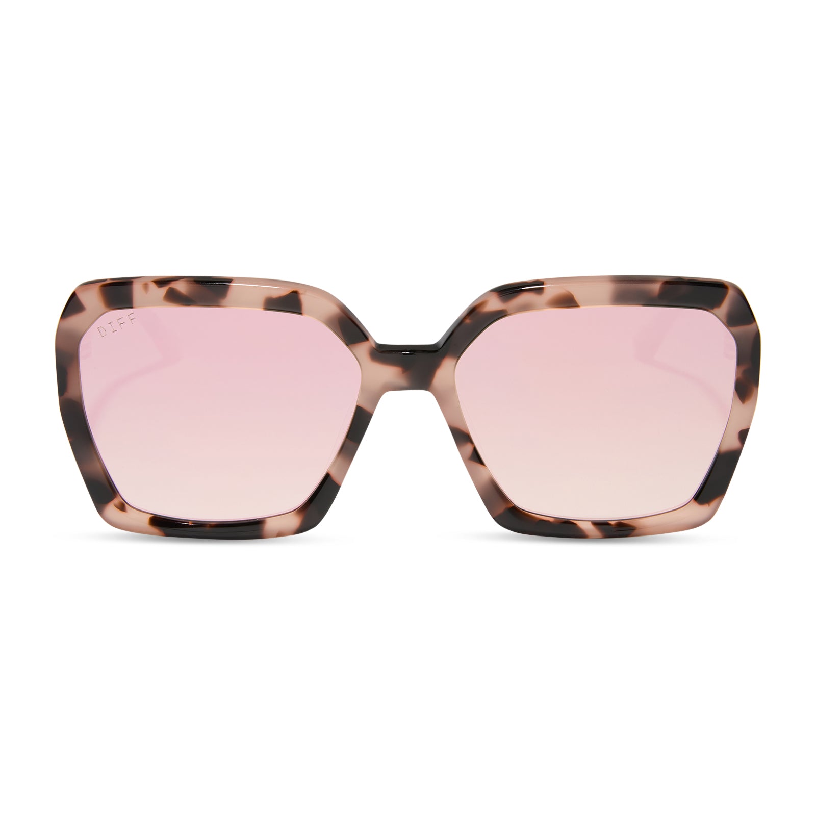 SLOANE - HIMALAYAN TORTOISE + TAUPE MIRROR SUNGLASSES