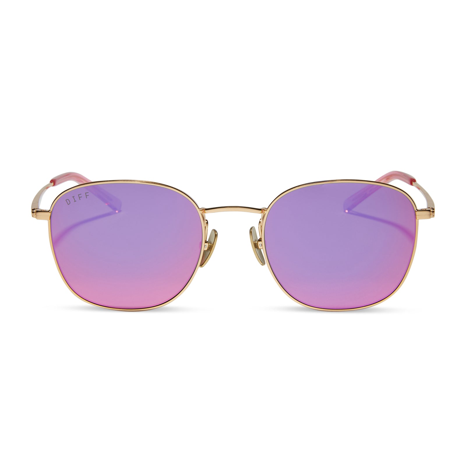 AXEL - GOLD + PINK RUSH MIRROR SUNGLASSES