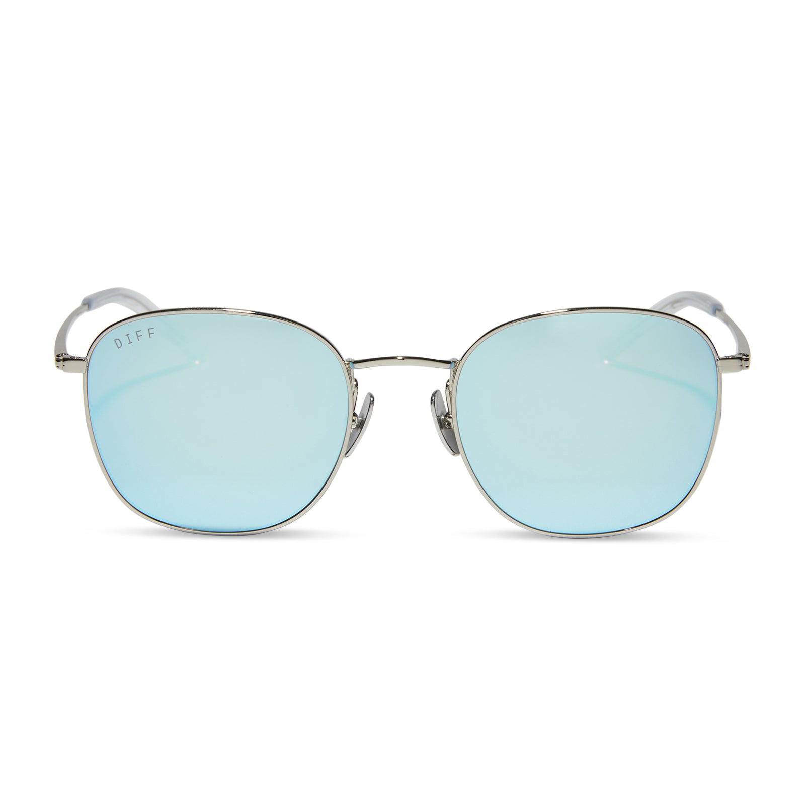 AXEL - SILVER + TURQUOISE ICE MIRROR SUNGLASSES