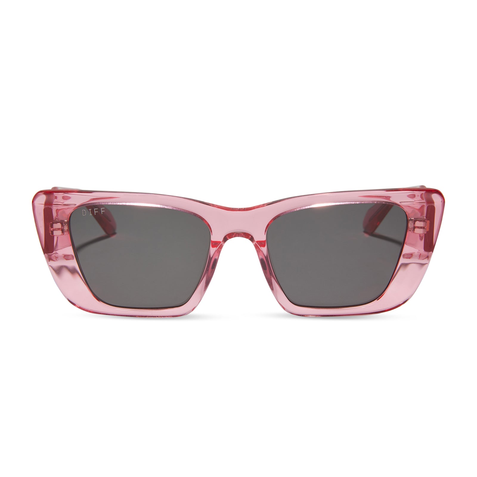 AURA - CANDY PINK CRYSTAL + GREY + POLARIZED SUNGLASSES