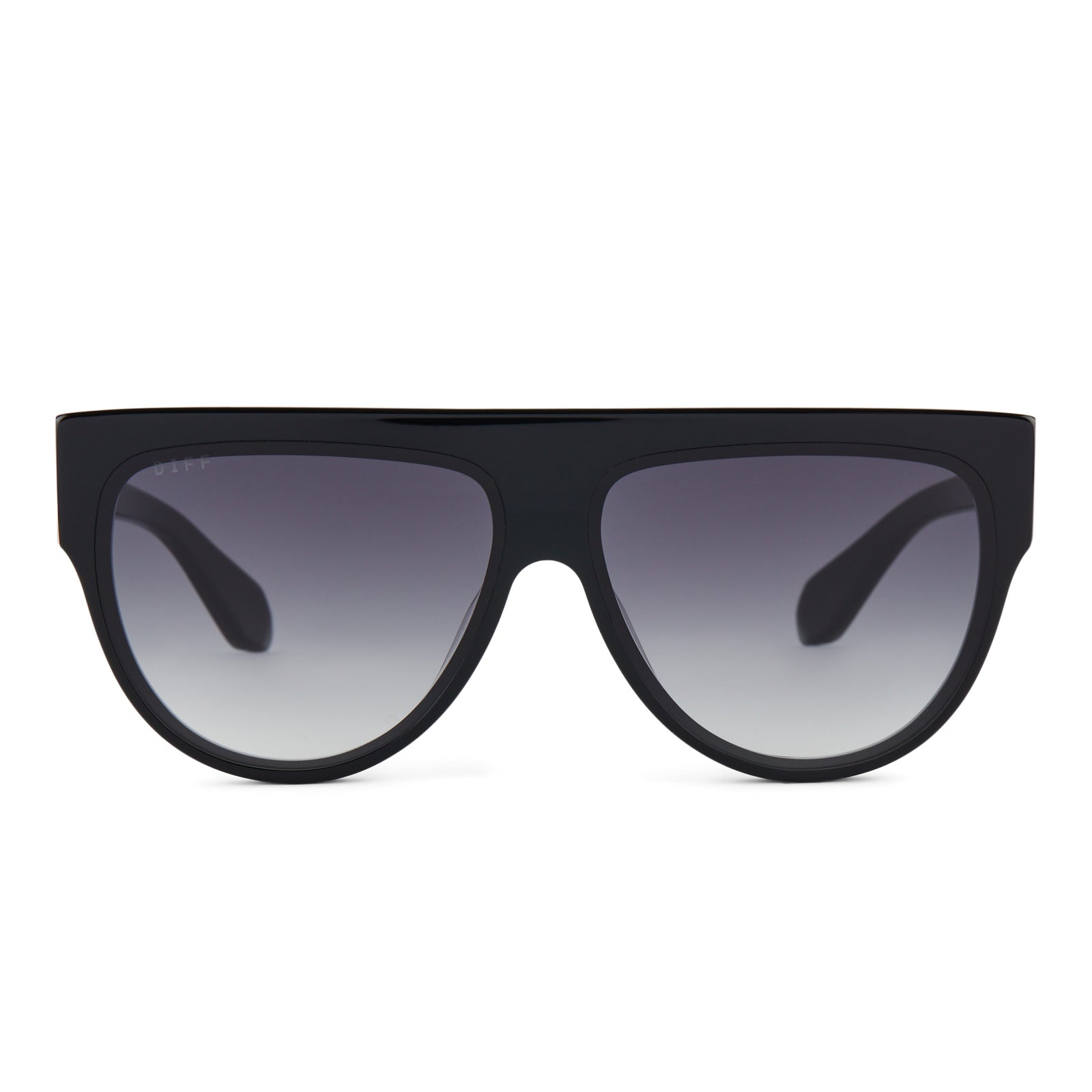 GEORGIE - BLACK + GREY GRADIENT SUNGLASSES