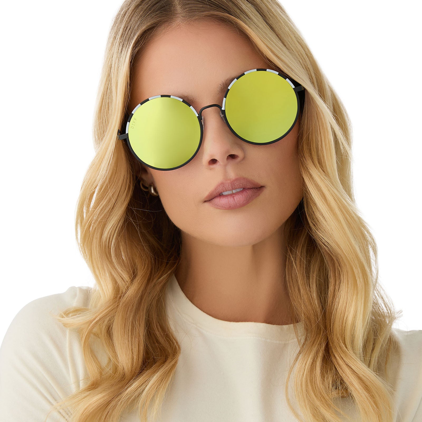 BEETLEJUICE™ - BEETLEJUICE + BLACK + LIME GREEN MIRROR SUNGLASSES