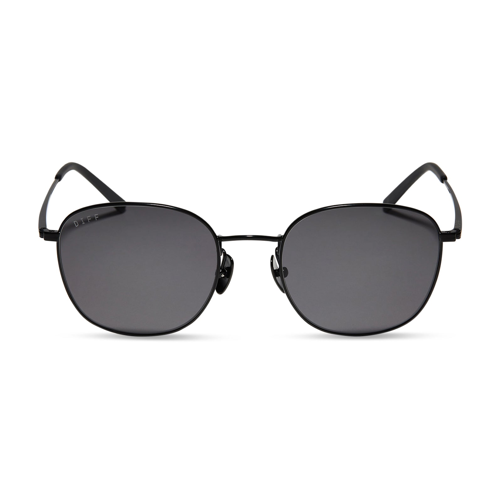 AXEL - MATTE BLACK + GREY SUNGLASSES