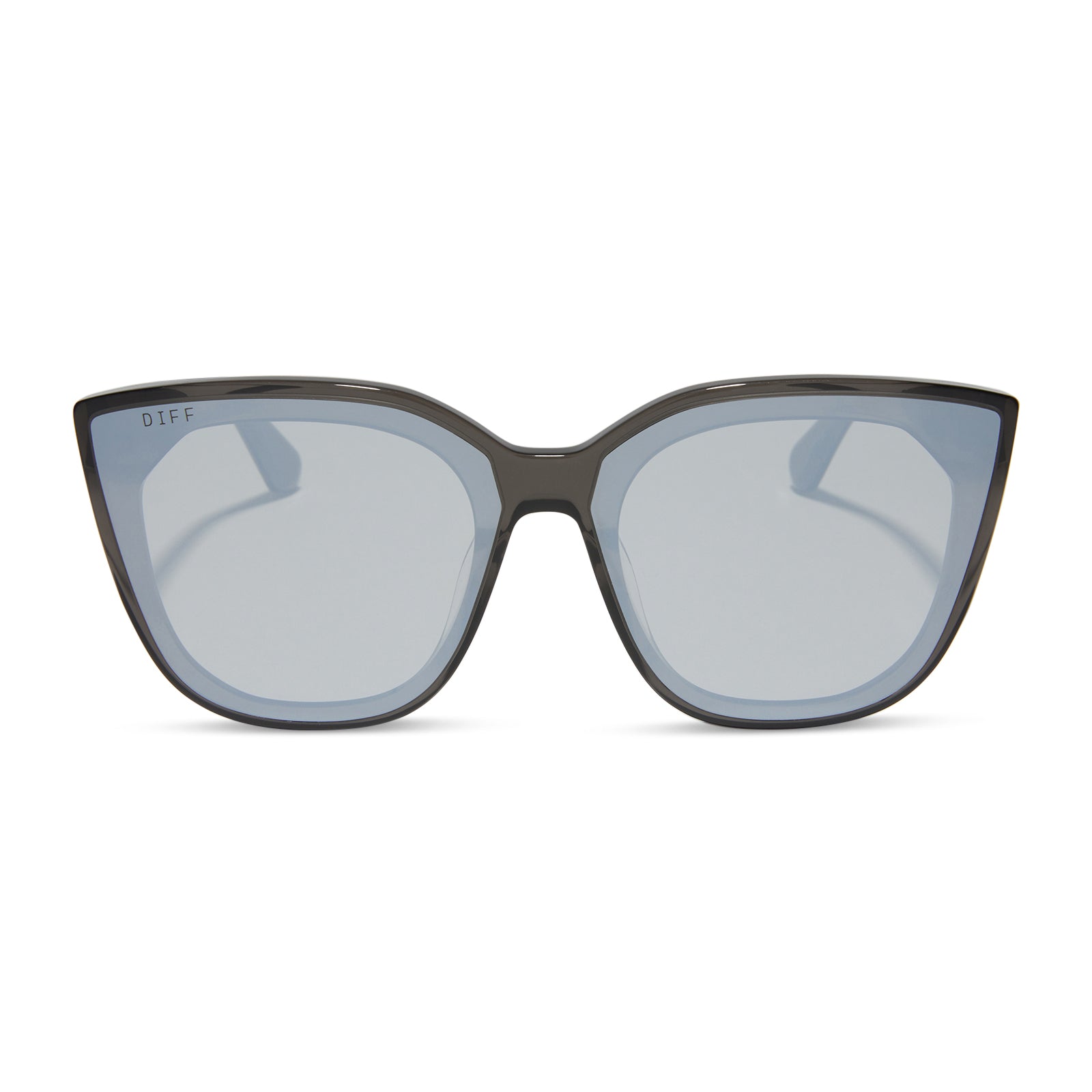 GJELINA - SMOKE CRYSTAL + GREY MIRROR SUNGLASSES