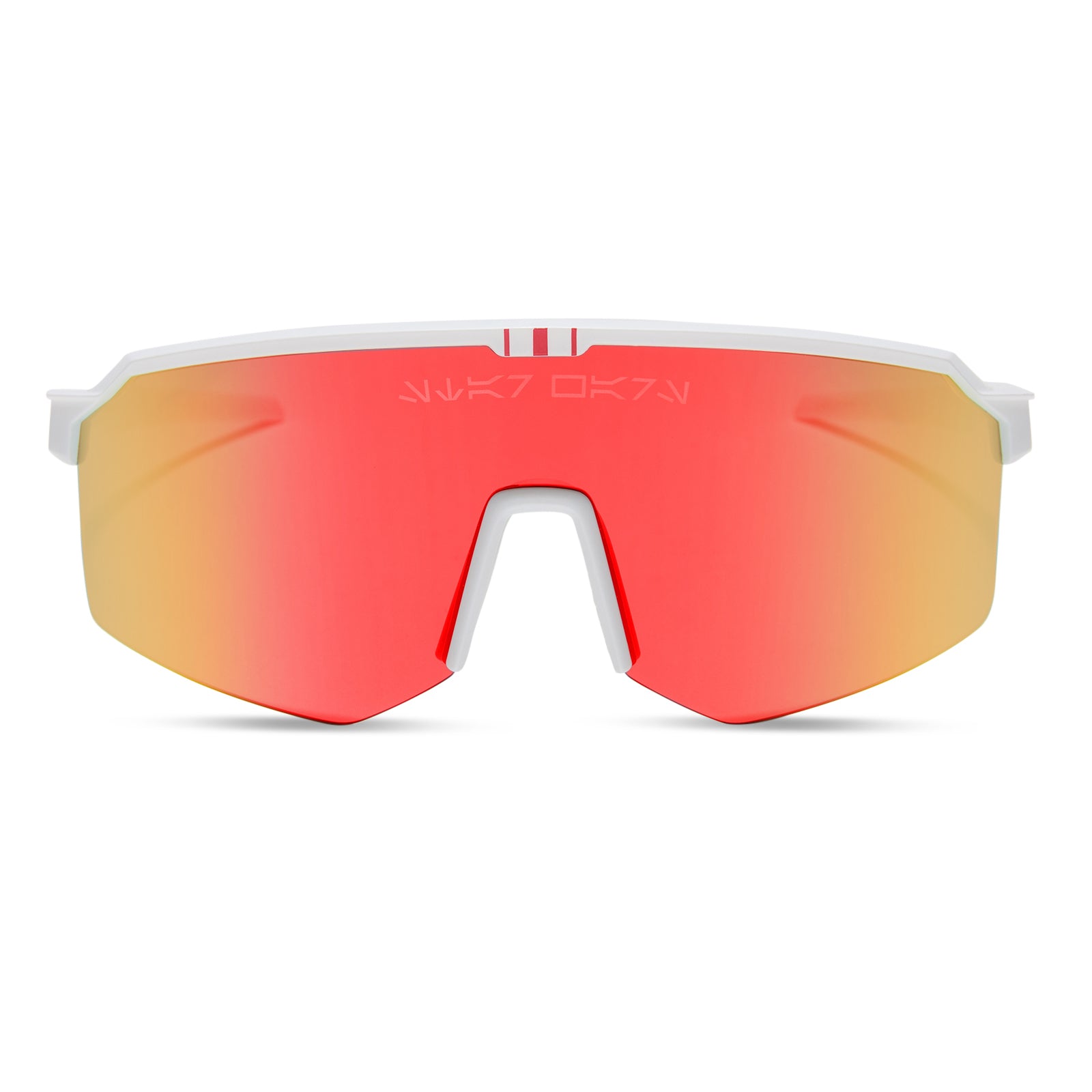 LUKE X-WING™ 2.0 - GALACTIC WHITE + RED ORANGE FIRE MIRROR + POLARIZED SUNGLASSES