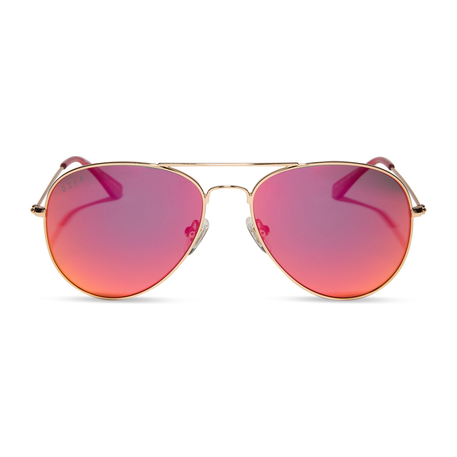 CRUZ - GOLD + RED HOT SUMMER MIRROR + POLARIZED SUNGLASSES