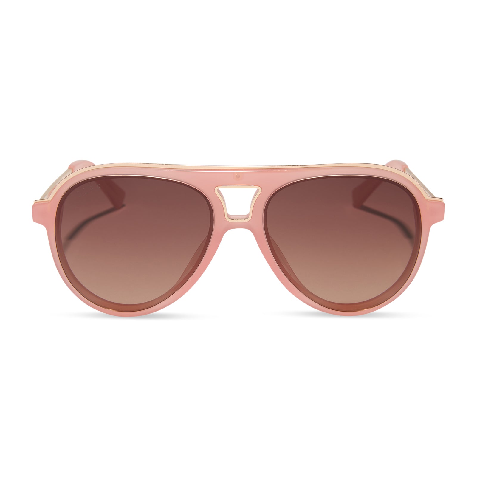 TOSCA III - PEACH + BROWN GRADIENT SUNGLASSES