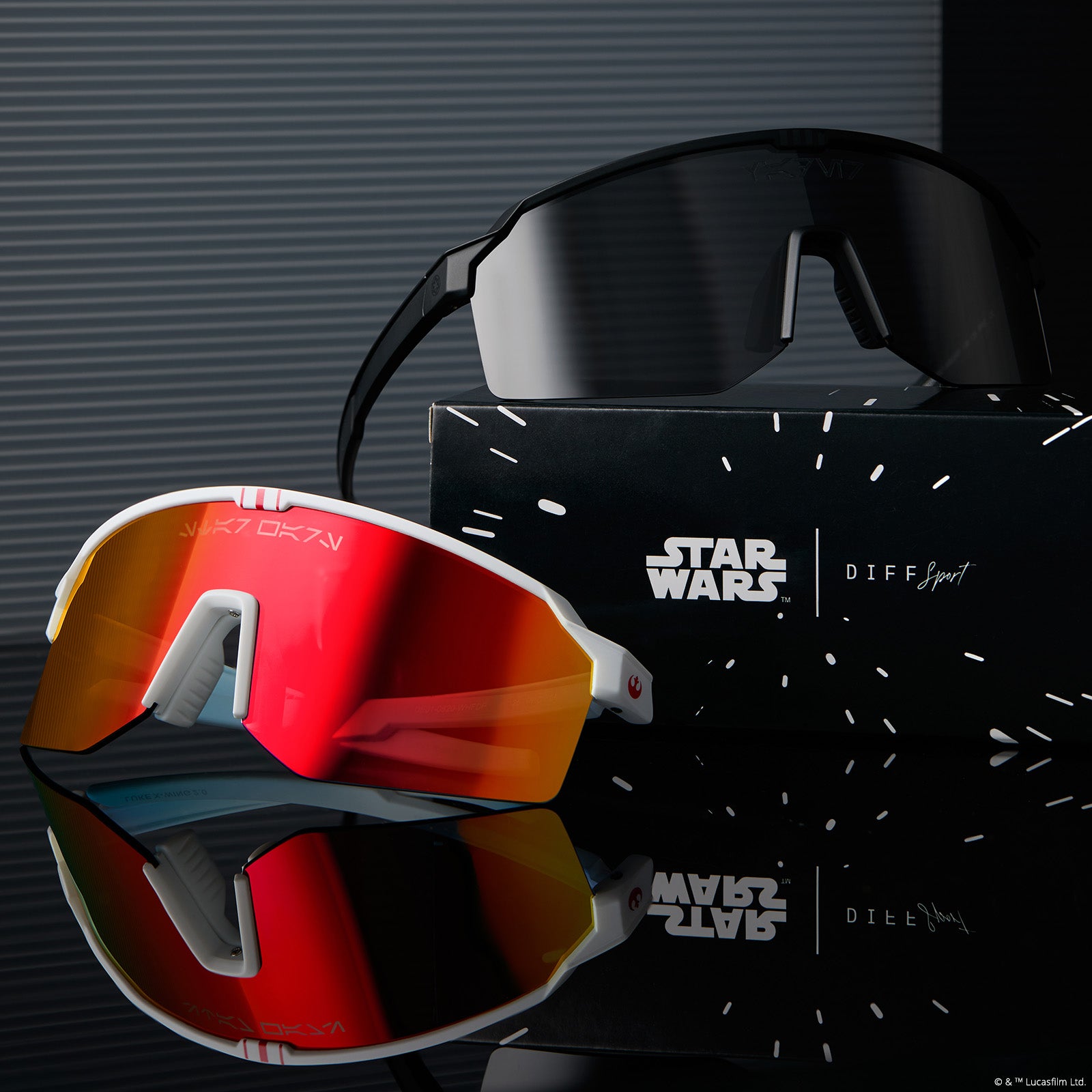 DARTH VADER™ 4.0 - DARK GLOSSY BLACK + BLACK GREY + POLARIZED SUNGLASSES