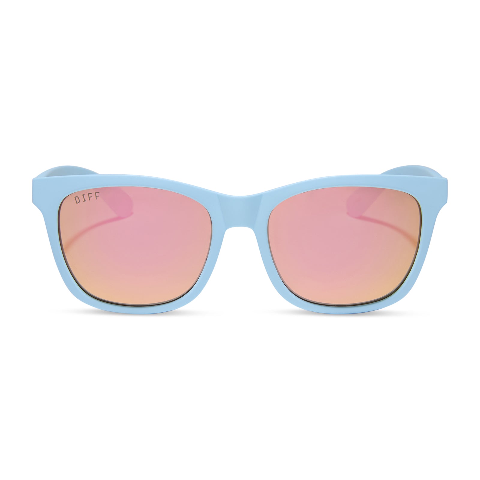 STORM - MATTE BABY BLUE + SHERBET RAINBOW MIRROR + POLARIZED SUNGLASSES