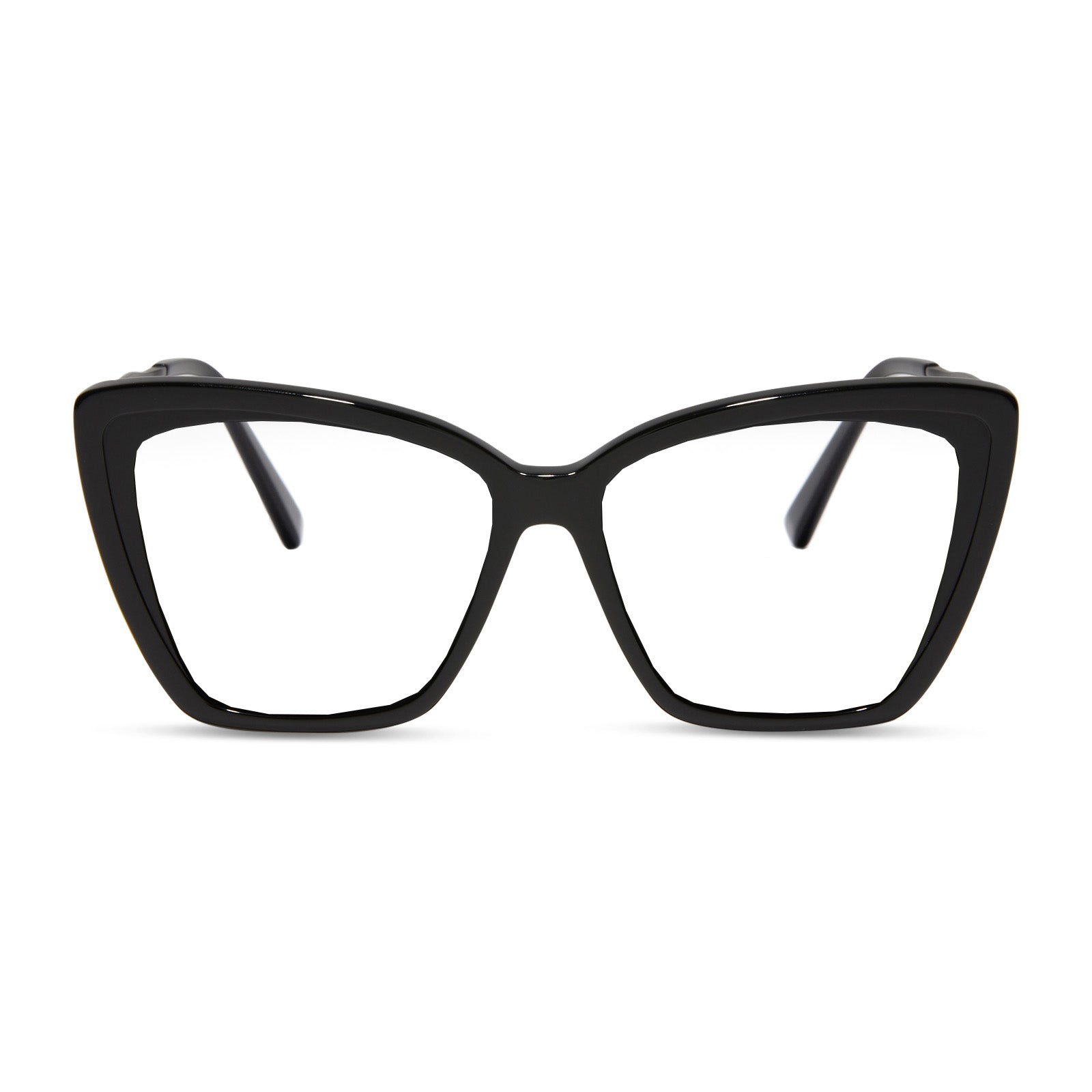 BECKY II - BLACK + PRESCRIPTION GLASSES