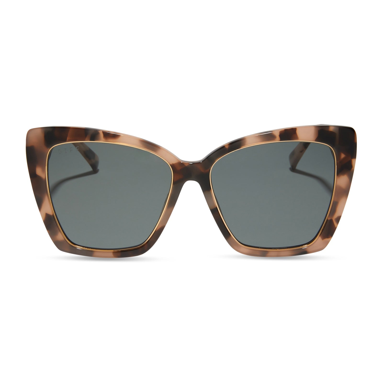 BECKY IV - HIMALAYAN TORTOISE + CLEAR GLASSES
