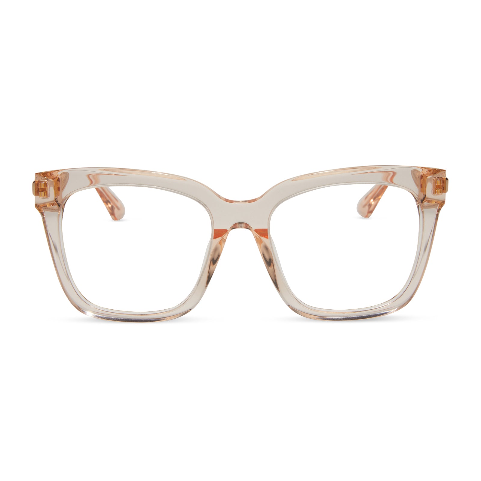 BELLA - VINTAGE ROSE CRYSTAL + CLEAR GLASSES